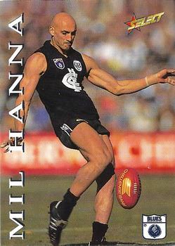 1995 Select AFL #21 Mil Hanna Front